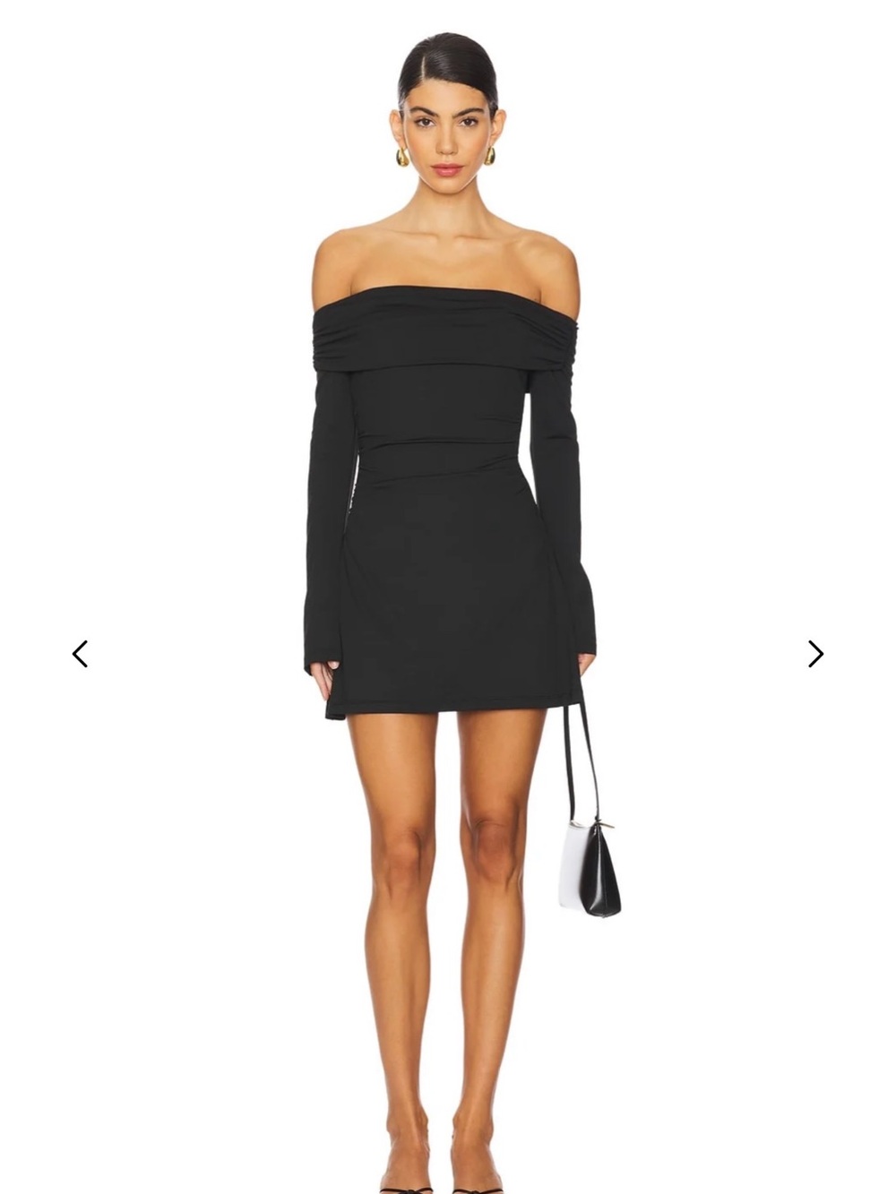 REVOLVE Off Shoulder Mini Dress in Black